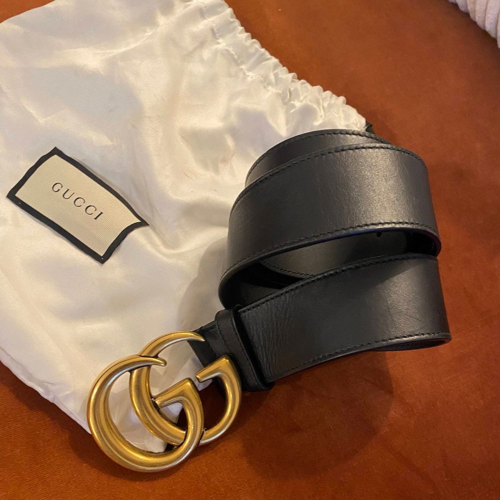 Gucci 2015 Re-Edition wide leather belt